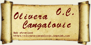 Olivera Čangalović vizit kartica